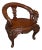 Vintage Decorative Elbow Chair, Oriental, Hall, Fireside, Dragon Seat, Art Deco For Sale