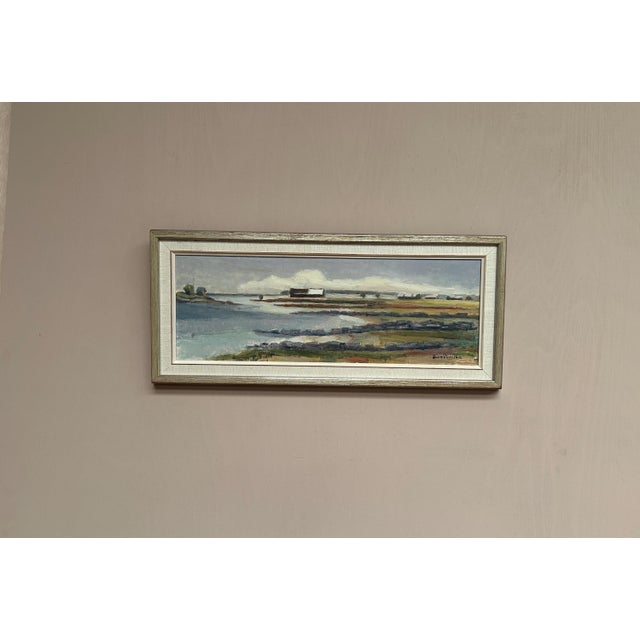 Sven Persson, Hut on the Coast, 1960s, Oil on Canvas, Framed For Sale - Image 6 of 14