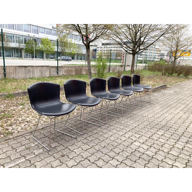 In 2016, Knoll introduced the Bertoia chair in a version featuring a seat shell made of thick saddle leather. This set of...