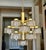Sciolari 13 Light Ice Cube Glass Brass Chandelier For Sale - Image 17 of 17