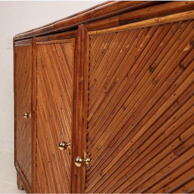 Southern Nurseries Rattan Sideboard from Vivai Del Sud, 1970 For Sale - Image 16 of 18