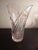 Transparent Capri Crystal Italy Clear Crystal Ruffled Vase For Sale - Image 8 of 9