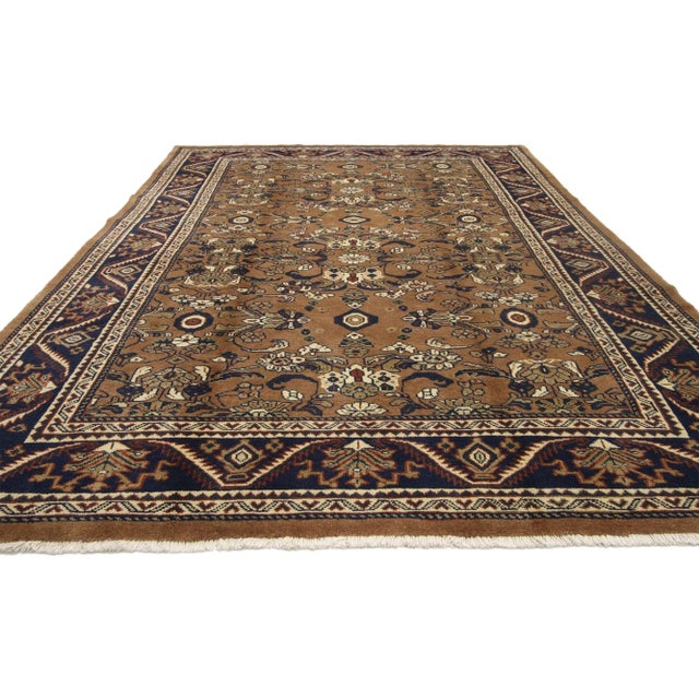 Rustic Vintage Persian Mahal Rug - 06'08 x 10'02 For Sale - Image 3 of 5