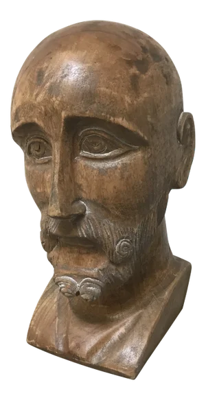 Late 20th Century Xander Wood Bust Figure