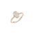 Gold Modern Hamsa Hand Diamond Promise Ring Size 7 in 14k Yellow Gold For Sale - Image 8 of 13