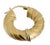 Hoop Earrings in 19.2K Gold, Set of 2 For Sale - Image 3 of 8