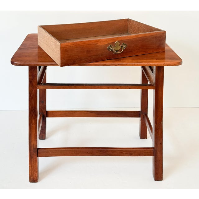 French Side or End Table of Patinated Cherry With Drawer For Sale - Image 15 of 16