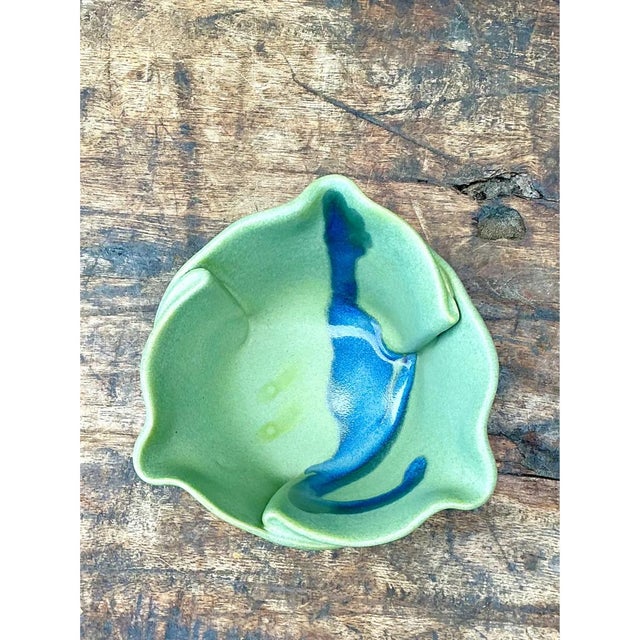 Vintage Organic Form Pottery Bowl For Sale In West Palm - Image 6 of 12