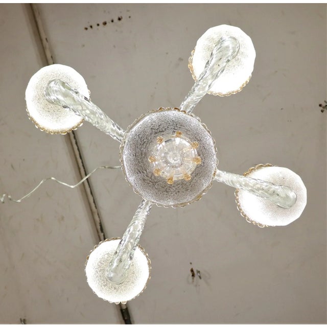 Mid Century Modern Murano Glass Fixture For Sale - Image 10 of 11