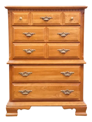 Sumter Cabinet Co. Sterling Oak Collection Country French 37" Chest on Chest 1806
