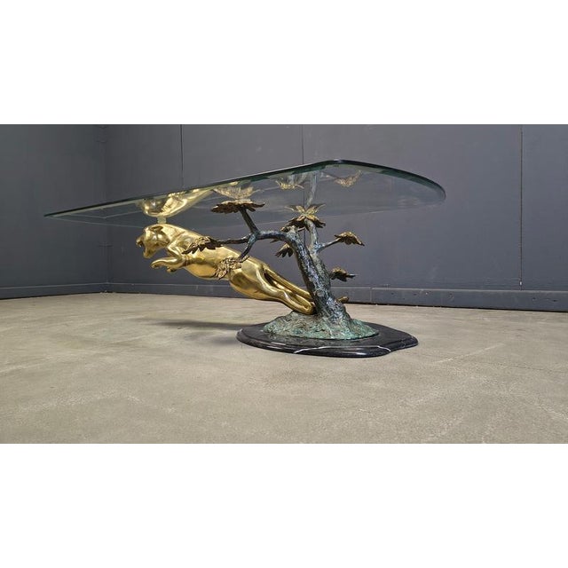 1970s Brass Jaguar Coffee Table, 1970s For Sale - Image 5 of 14