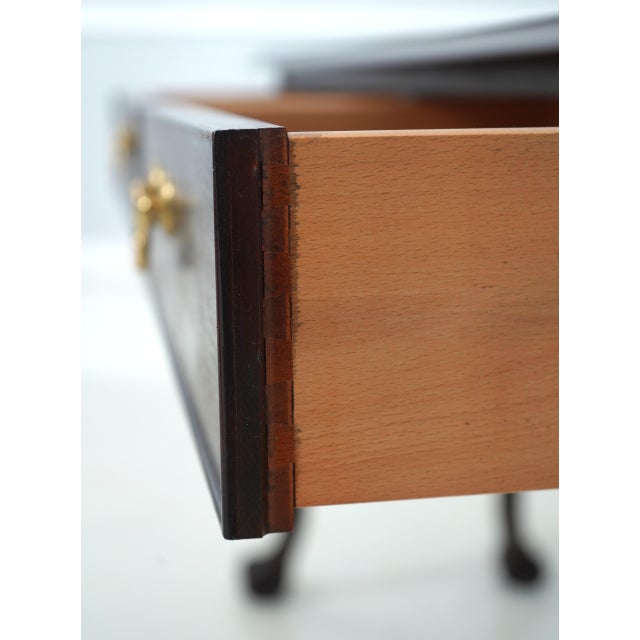Thomasville Thomasville Mahogany Ball & Claw Console Table For Sale - Image 4 of 18