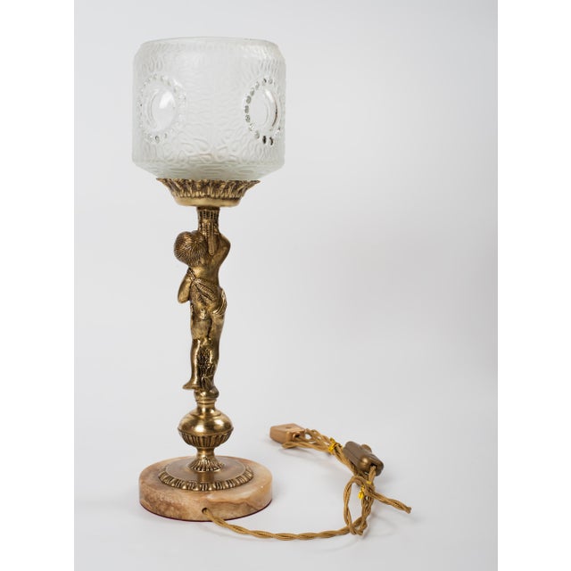 Infuse your space with classic European romance and luxury with this exquisite mid-century table lamp, handcrafted in...