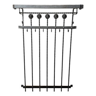 Vintage Wrought Iron Coat Rack, 1960s-1970s For Sale