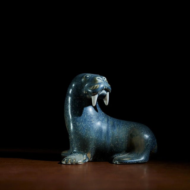 Walrus by Gunnar Nylund Stoneware figurine from Rörstrand. Gunnar Nylund became well known for a vast and diversified...