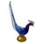 Blue Blue and Gold Murano Style Glass Bird Figurines, Italy, Circa 1950s - A Pair For Sale - Image 8 of 12