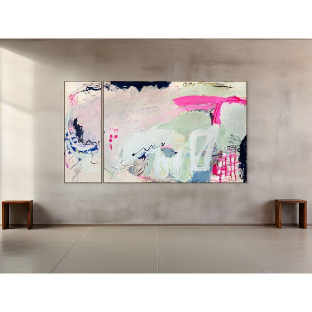 Diptych 165 x 73 cm and 165 x 219 cm (65 x 28.7 in and 65 x 86.2 in) This work will be shipped rolled in a tube. Poynder's...
