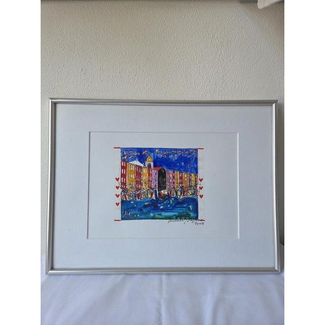 A set of two works by Michel Godjevac, a French artist from the second half of the 20th century. I have used a mixed media...
