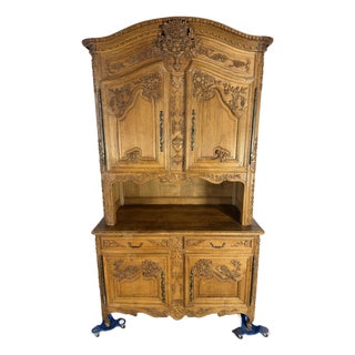 1840’s Antique Carved French Cupboard For Sale