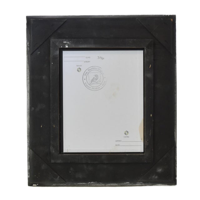 William Hawkins Southwest Landscape Oil Painting Including the Antiqued Silver Gilt Wood Frame For Sale In Los Angeles - Image 6 of 7