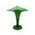 Early 20th Century Vintage Green Etched Opalescent Glass Jack in the Pulpit Art Glass Vase For Sale - Image 5 of 7