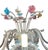 1950s 1950s Venetian Murano Glass Floral Floor Lamp, Multicolor For Sale - Image 5 of 10