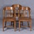 Group of 3 Solid Wood Bankers or Library Chairs Early 20th Century For Sale - Image 9 of 16