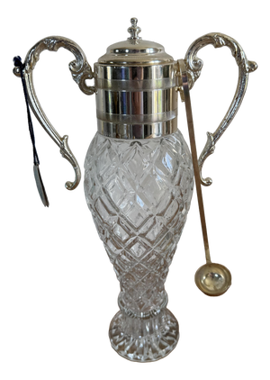 Vintage Silver-Plated Liqueur Decanter