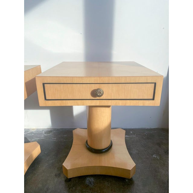 Enrique Garcel Late 20th Century Hollywood Regency Side Tables by Enrique Garcel - Set of 2 For Sale - Image 4 of 7
