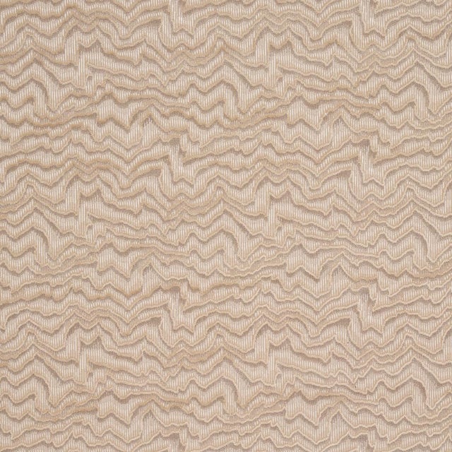 Abstract Schumacher Zambezi Velvet Fabric in Champagne For Sale - Image 3 of 4