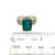 Natural Tourmaline Diamond Ring 6 14k W Gold 5 TCW Certified For Sale - Image 11 of 12