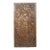 Antique Hand-Carved Wooden Krishna Wall Panel With Peacock | Vintage Indian Sculptural Wall Art 72x35 For Sale