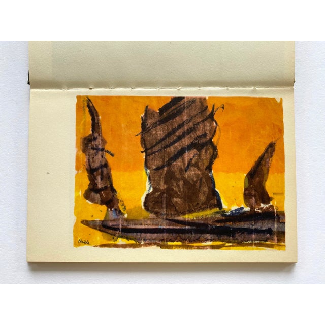 Mid-Century Modern Emil Nolde " Aquarelle " Vintage 1960 Mid Century Modernist Fine Art Lithograph Print Hardcover Art Book For Sale - Image 3 of 12