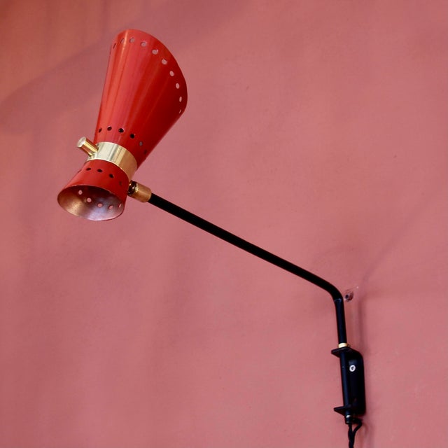 Mid-Century Diabolo Sconce, 1950s For Sale - Image 12 of 14