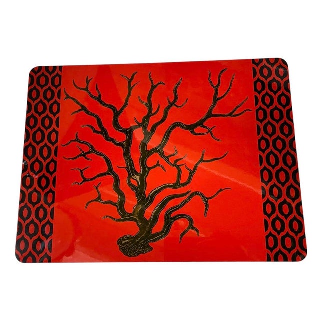 A striking and sophisticated set of six rectangular placemats handcrafted in Florence (Firenze), Italy. This collection...