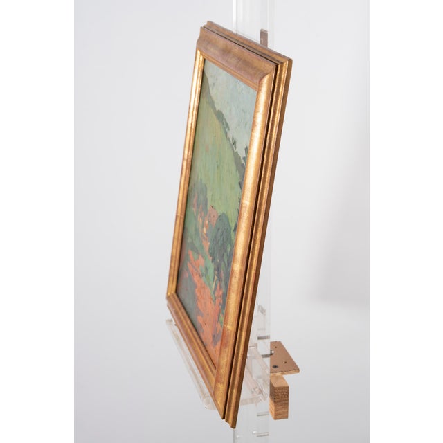 Dimensions without frame: 41 x 32,4 x 0,5 cm. Signed "H. Dufaux" in the lower left corner. This expressive oil painting...