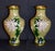 Vintage Chinese Cloisonne Enamel Vases Pair Mirrored Floral Chrysanthemum Mums For Sale - Image 4 of 15