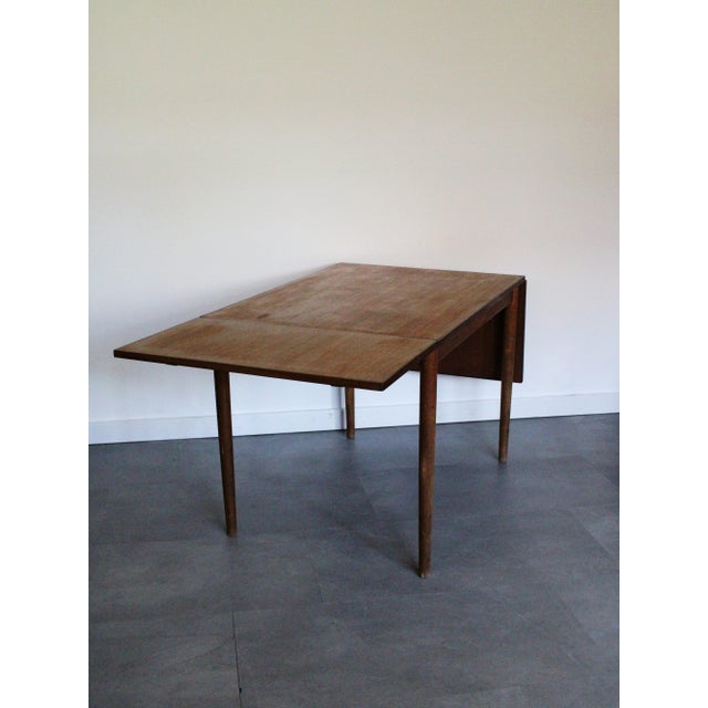 Mid-Century Modern Vintage Danish Teak Dining Table with Leaves, 1960s For Sale - Image 3 of 11