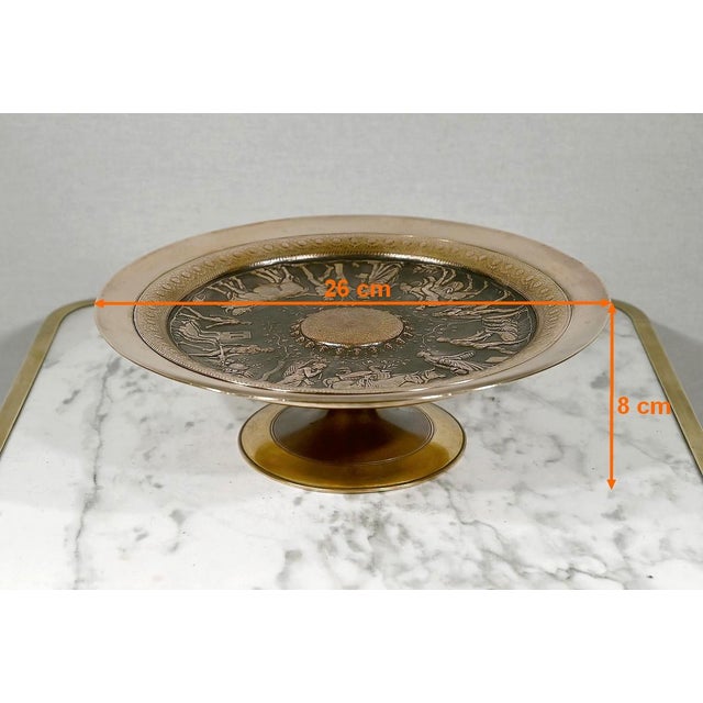 19th century Gilt Bronze Tazza Cup by F. Levillain, F. Barbedienne For Sale - Image 12 of 15