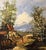 1997 Impasto Alpine Cabin Mountain Landscape Oil Painting by Morris Katz For Sale - Image 4 of 11