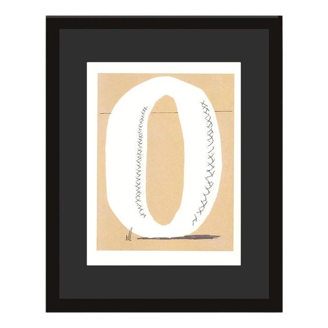 David Hockney, O from Hockneys Alphabet, Lithograph, Framed For Sale