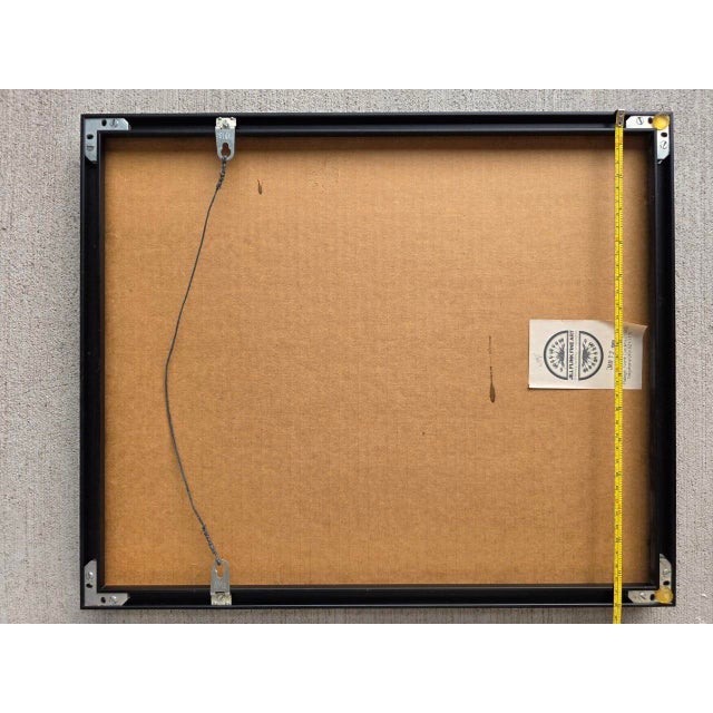 Art Deco Consuelo Eames Hanks Signed & Dated Lithograph “High Light” Lighthouse View, 1980, Professionally Framed 18”x15” For Sale - Image 3 of 8