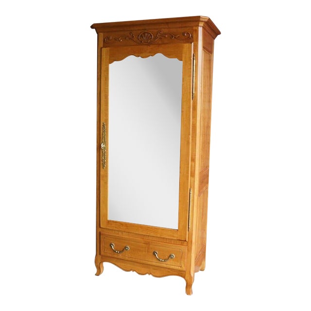 Ethan Allen Legacy Bonnetiere ~ Mirrored Armoire For Sale