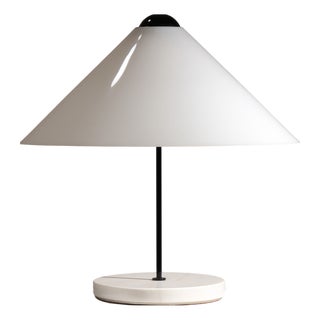 Snow Table Lamps with Marble by Vico Magistretti for Oluce, Italy, 1974, Set of 4 For Sale