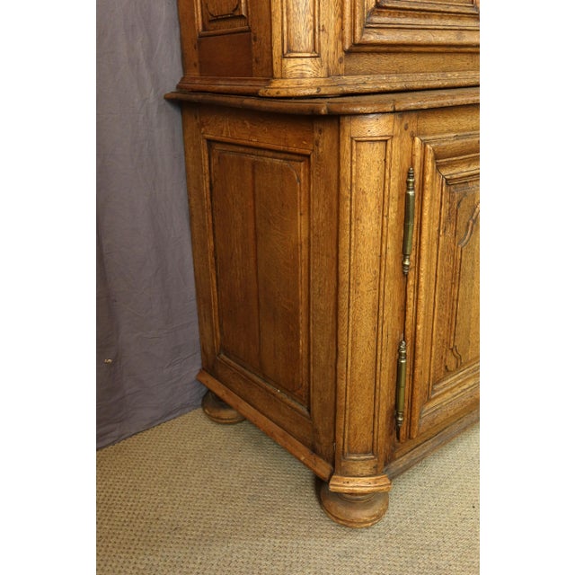 18th Century Oak 2-Body Buffet For Sale - Image 4 of 13