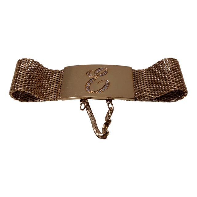 Vintage Bracelet in 18 Karat Gold with 18 Diamonds attributed to Omega, 1957 For Sale