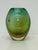 Green Vintage Sommerso Murano Glass Vase For Sale - Image 8 of 8