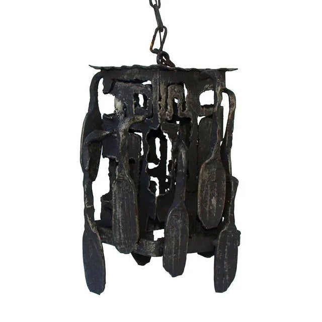 Brutalist Chandelier by Gianfranco Romagna, 1970s For Sale - Image 10 of 16