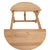 A versatile pair of French solid oak demi-lune console tables featuring turned legs and stretcher bases. Designed to...