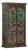 Armoire Constructed From Antique Indian Painted Teakwood Doors and Elements For Sale